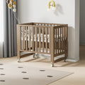 6-in-1 Greenguard Gold Certified Convertible Cradle to Mini Crib, Brown