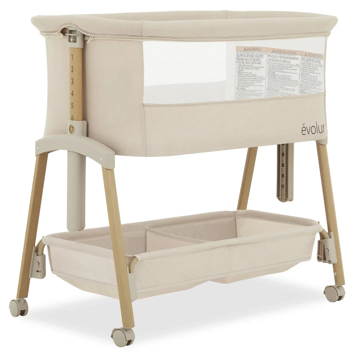 Lullaby Portable Bassinet With Wheels